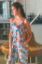 Picture of Red & Blue Floral Printed Jumpsuit - White