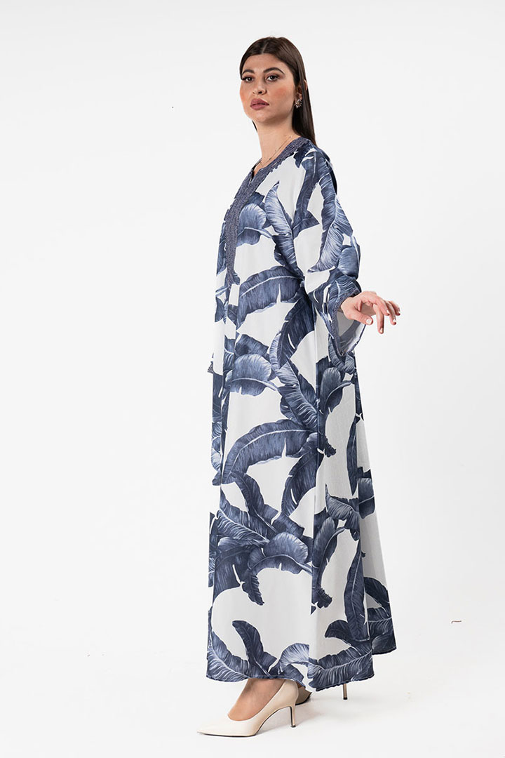 Picture of Dara'a Leaf Print - Navy