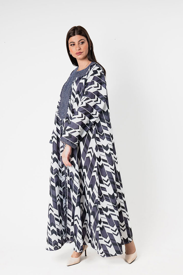 Picture of Dara'a Mosaic Print - Navy