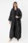 Picture of Striped Abaya  - Black