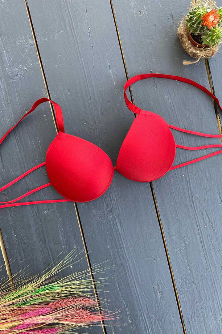 Picture of 3 Stripes Bra - Red