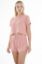 Picture of Set of Borg Half Sleeves Top with Shorts - Dusty Pink