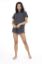 Picture of Set of Borg Half Sleeves Top with Shorts - Salte Grey