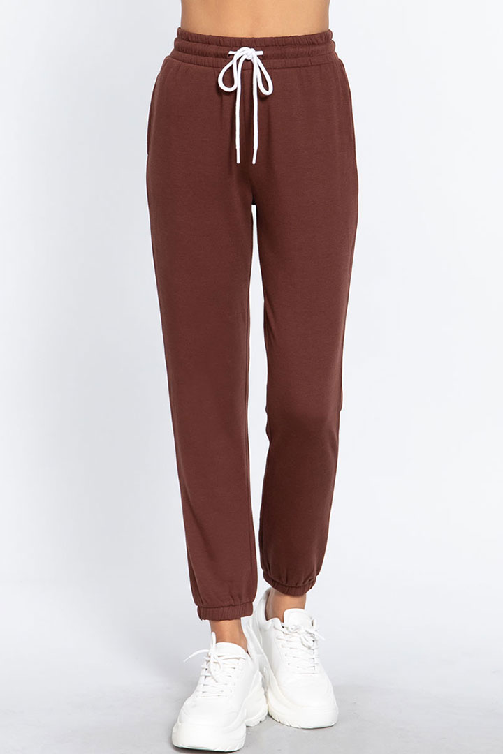 Picture of Fleece French Tery Jogger - Sepia