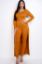 Picture of Set of Crossed over long Top with Leggings - Mustard
