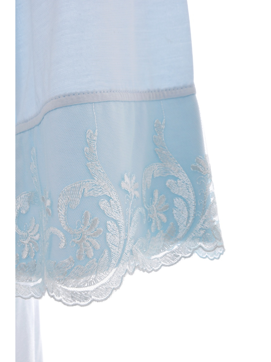 Picture of Lace  Deep Robe - Turquoise