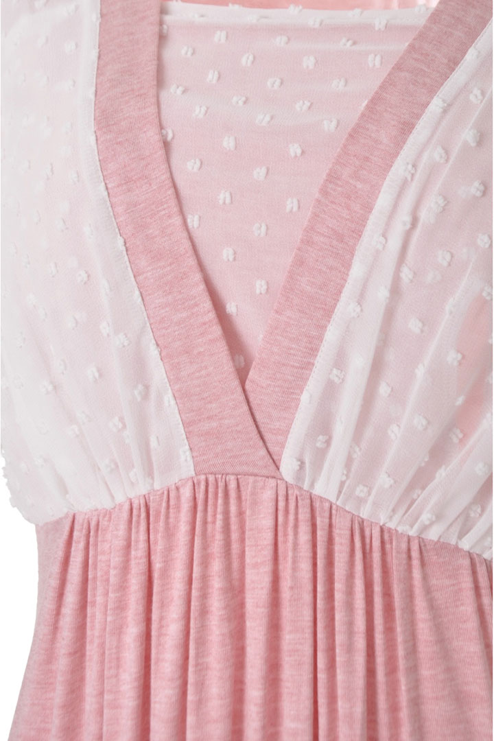 Picture of Mid Length Night Gown - Pink