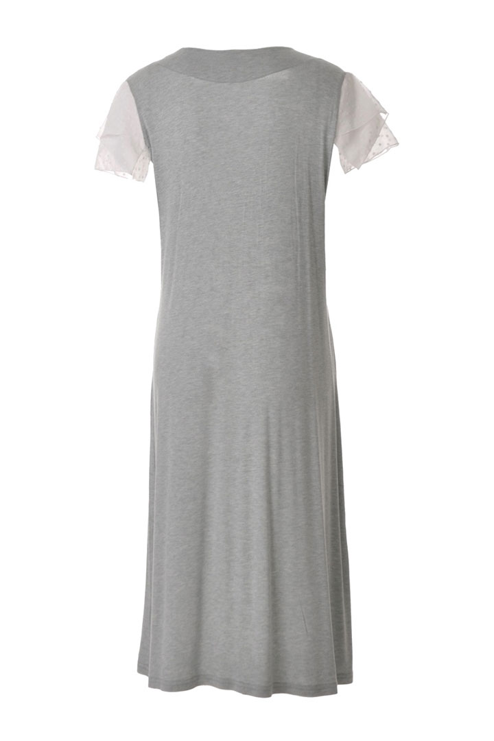 Picture of Mid Length Night Gown - Greyish Green