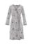 Picture of Bear Print Robe - Indigo & Grey