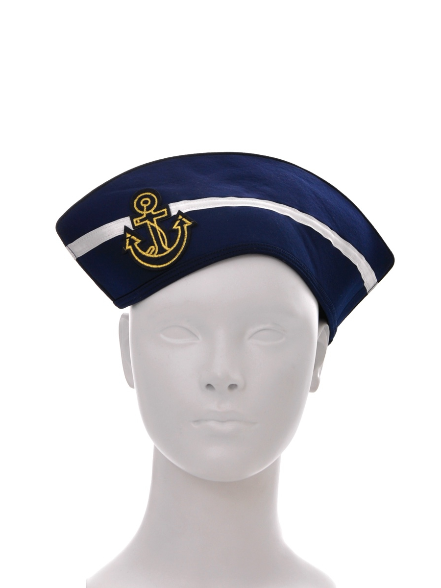 Picture of Satin Sailor Costume - Navy Blue & White