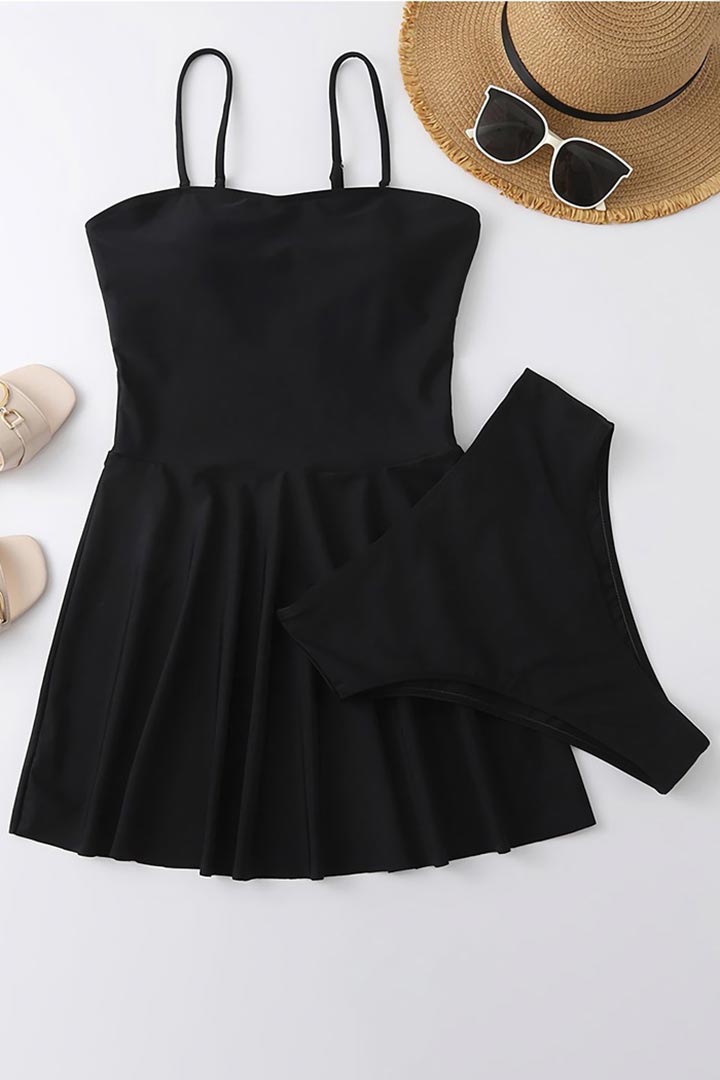 Picture of Dress Style Two-Piece Swimsuit - Black