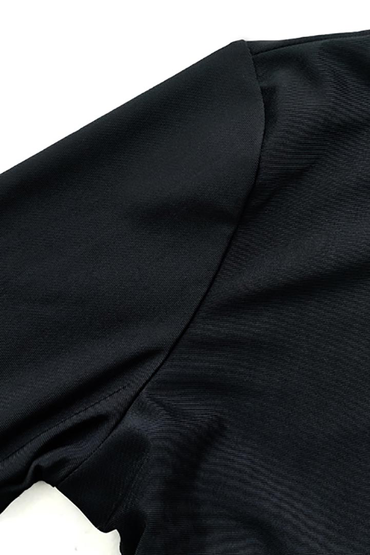 صورة بوركيني محبوك من قطعتين لتغطية كاملة - أسود/بني