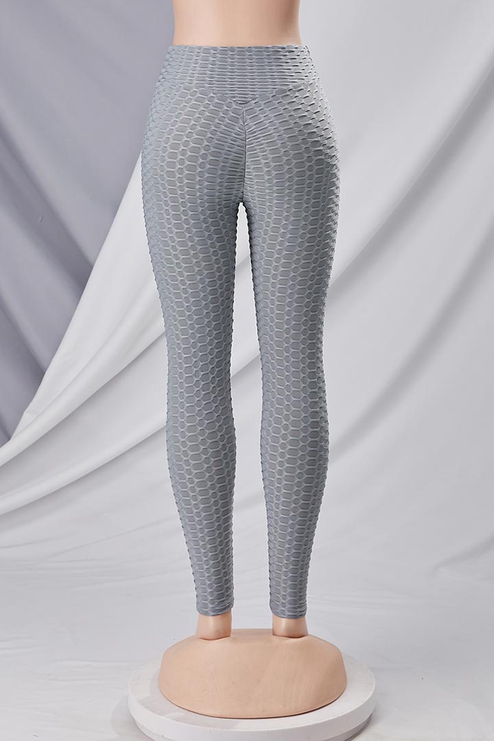 Picture of Jacquard High Waist Yoga Leggings - Grey
