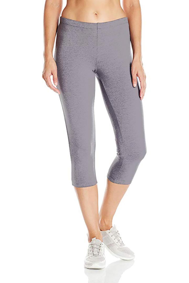 Picture of Slim Capri Yoga Pants -Grey