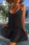 صورة Slub See Through Beach Dress Cover-Up - Black