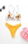 Picture of Two-Piece swimwear set white sun floral top with mustard bottom