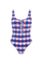 Picture of One Piece multi Checkered swim suit