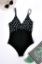Picture of One Piece Polka Dots with black swim suit - Black