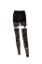Picture of Suspender Footless Stocking - Black & Nude