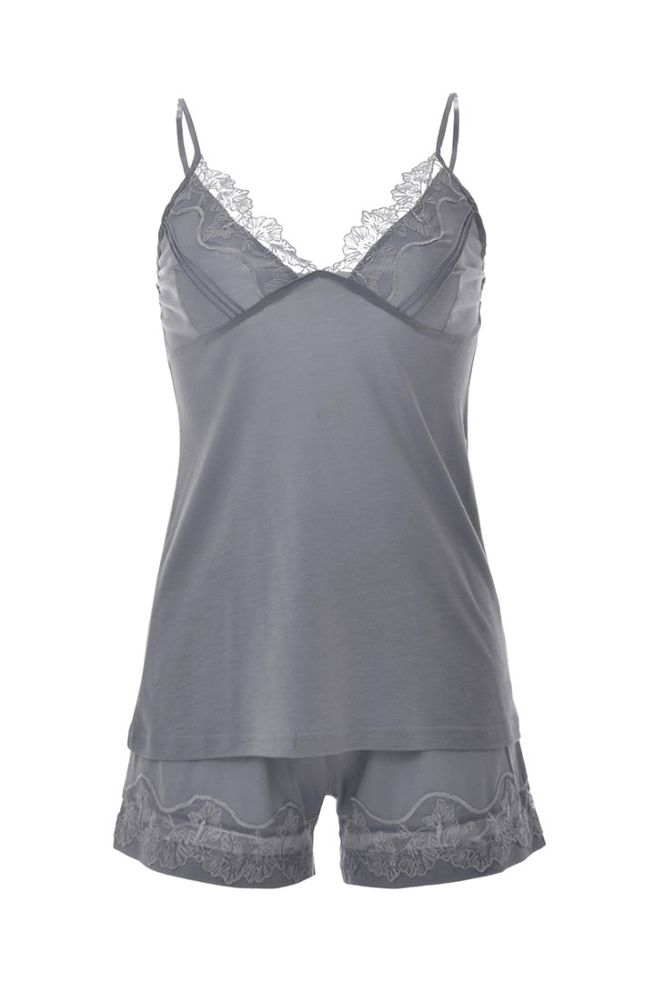 Picture of Set of Top with Shorts - Grey