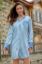 Picture of Striped Button-Up Dress - Stone Blue