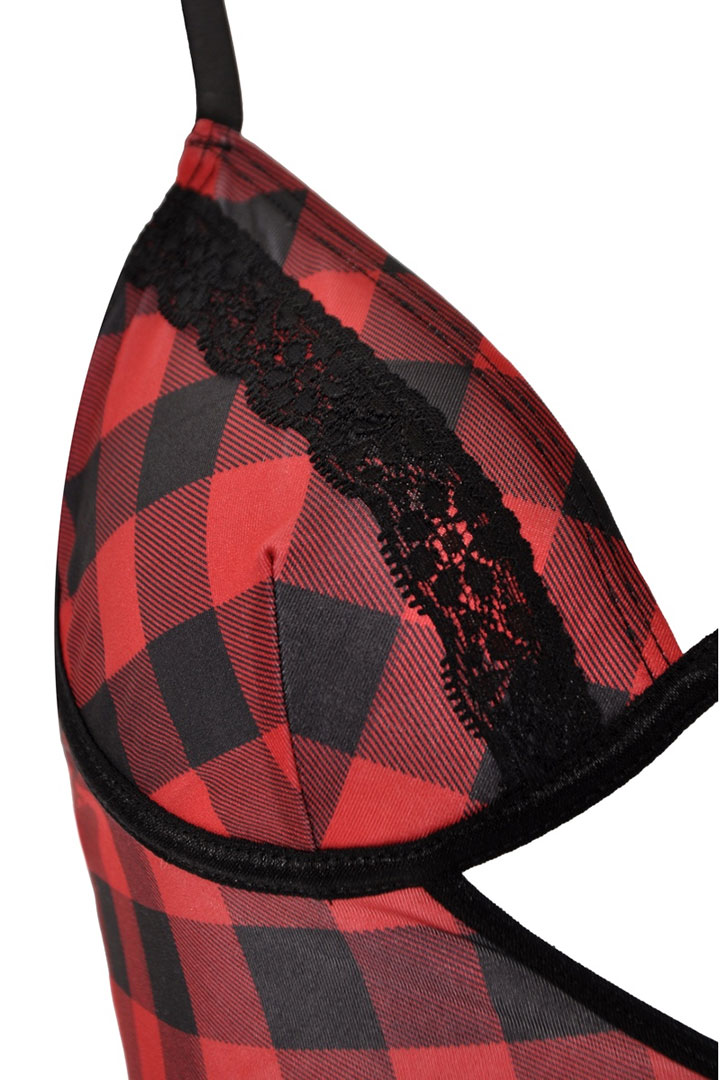 Picture of Checkered Teddiette -  Red