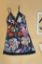 Picture of Multi Floral Printed Short Nightdress - Black & Multi