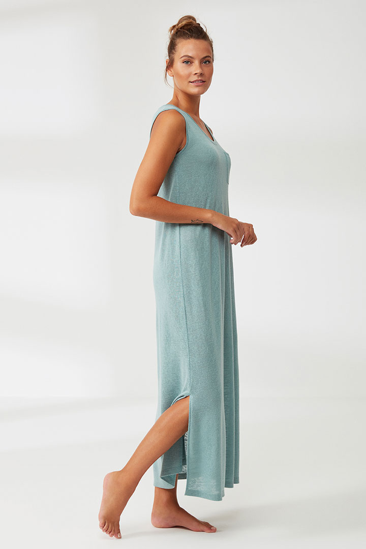 Picture of Comfort Feel Corduroy Long Dress - Sage