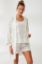 Picture of Shorts Set with Robe - White