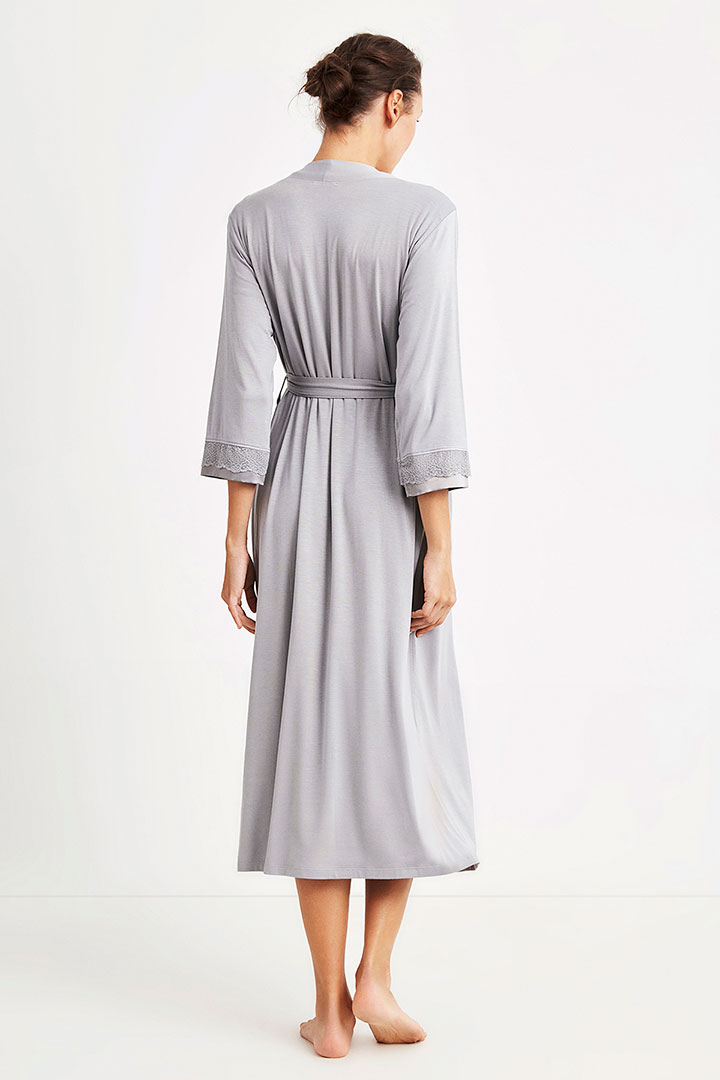 Picture of Maternity Dressing Robe - Grey