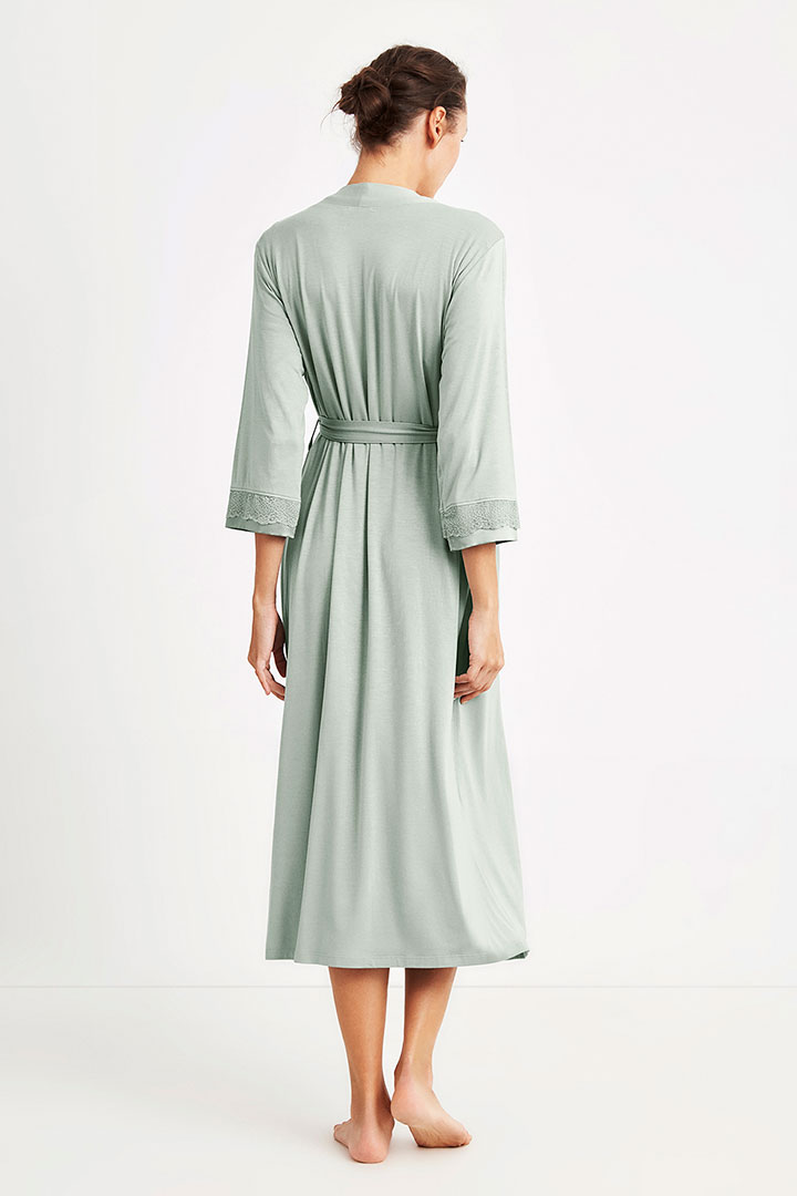Picture of Maternity Dressing Robe - Light Green