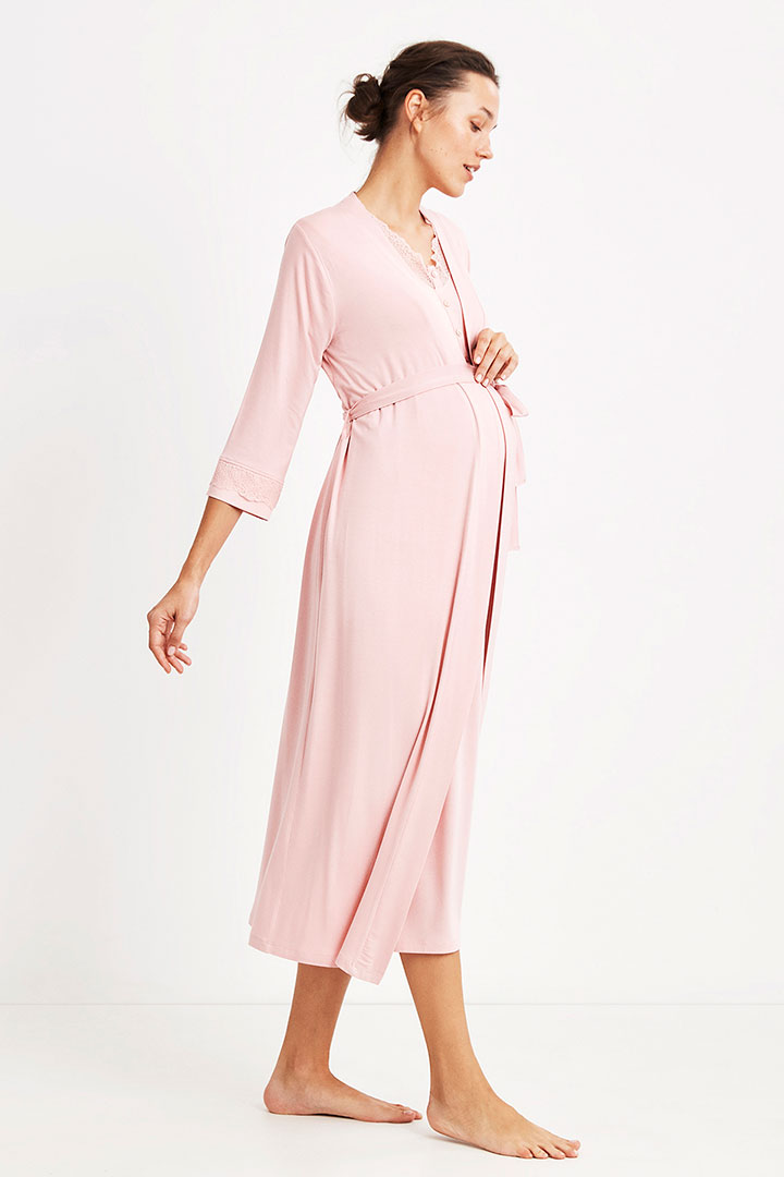 Picture of Maternity Dressing Robe - Pink