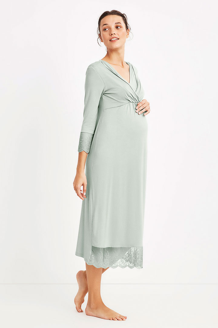 Picture of Maternity Postpartum Dress - Light Green