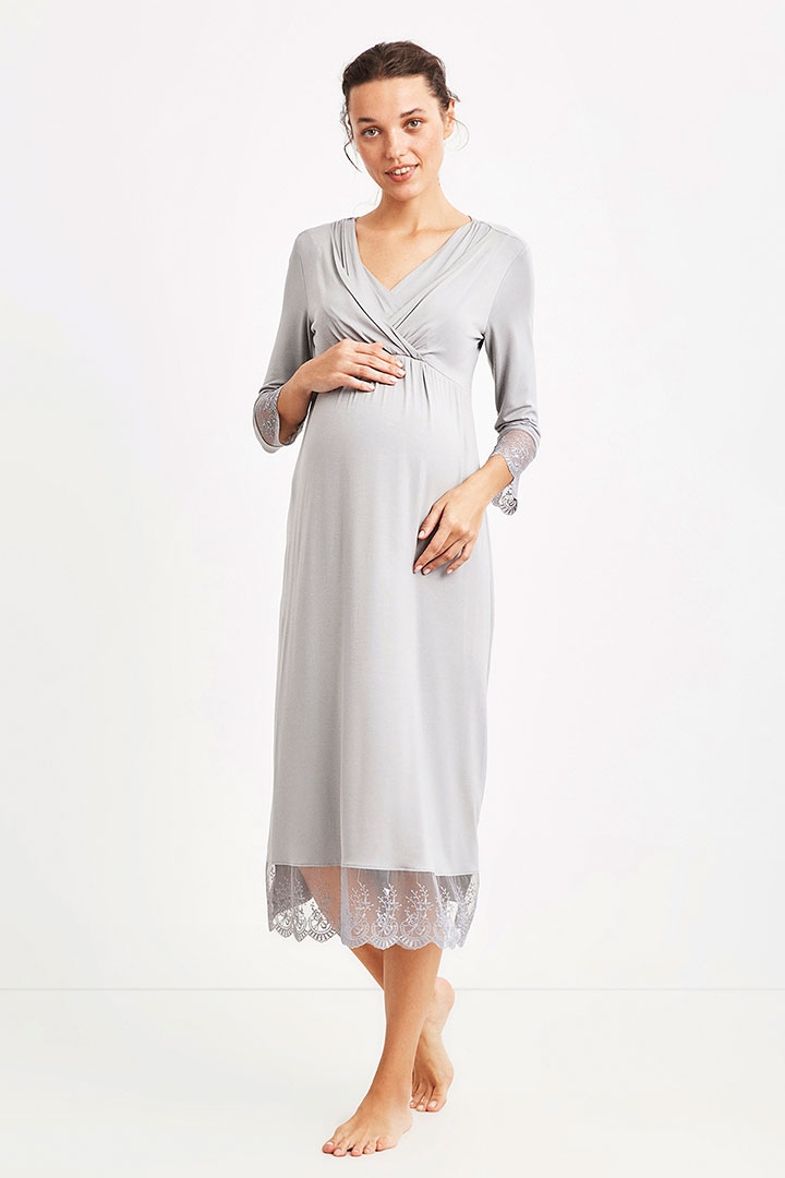 Picture of Maternity Postpartum Dress - Grey