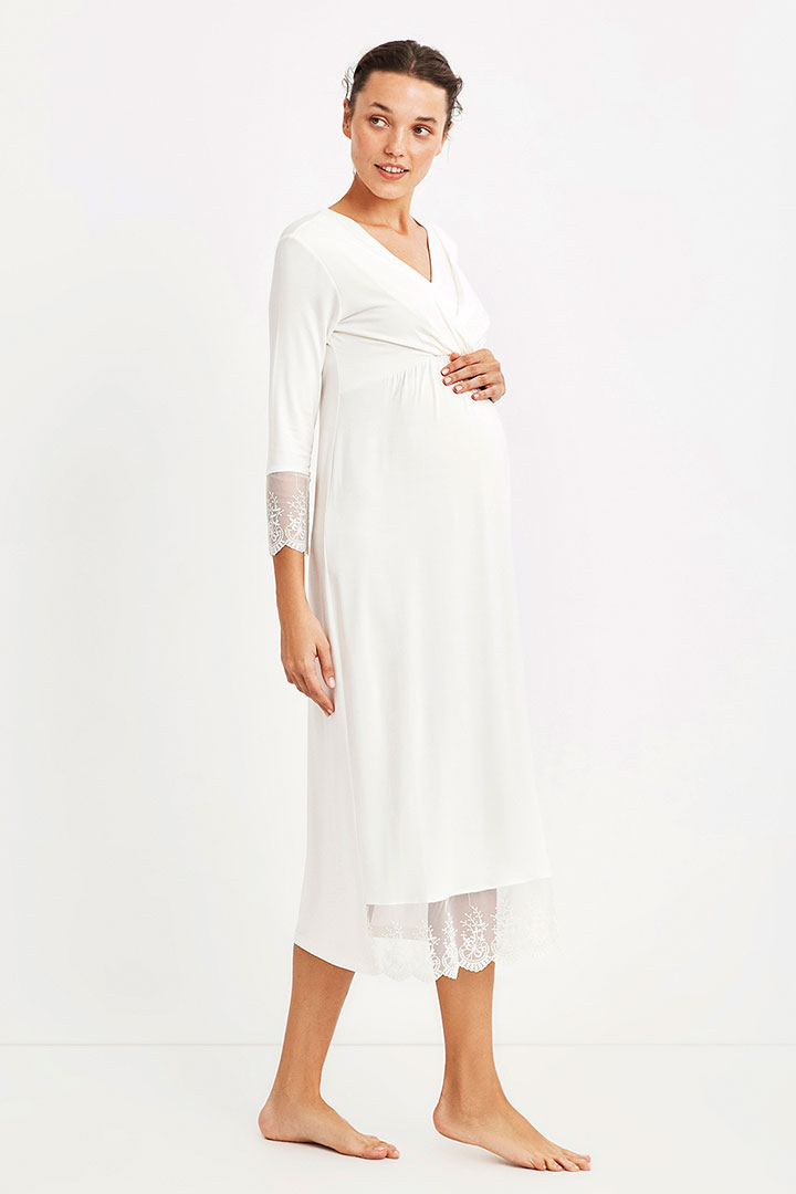 Picture of Maternity Postpartum Dress - Ecru
