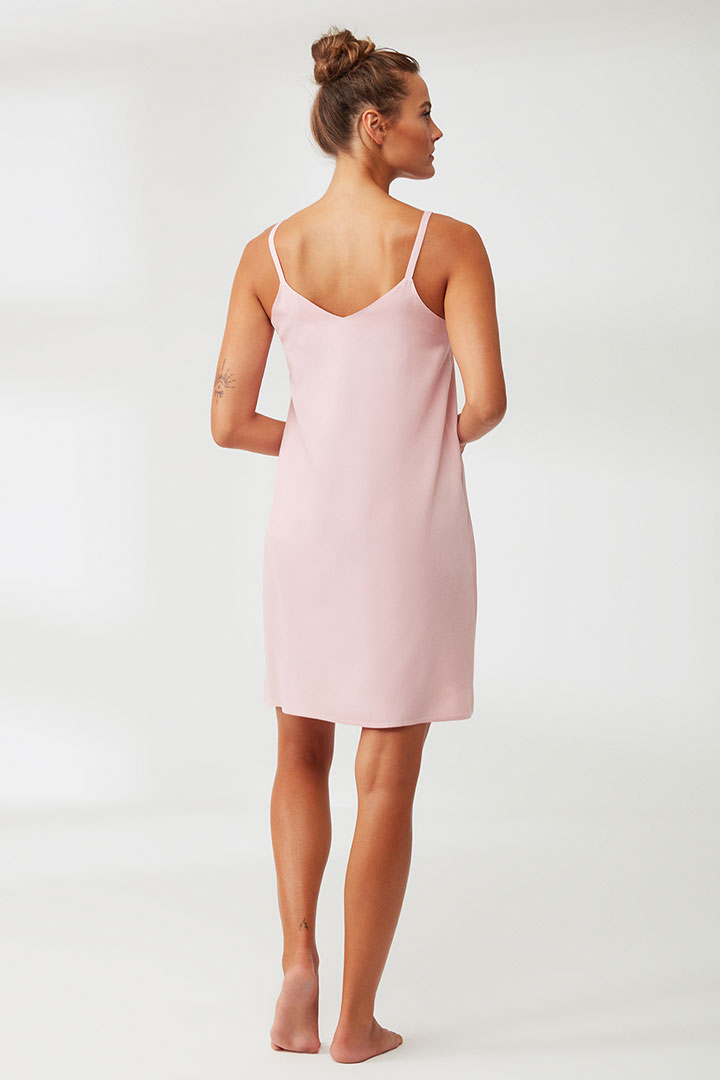 Picture of Soft Textured Short Nightgown - Pink