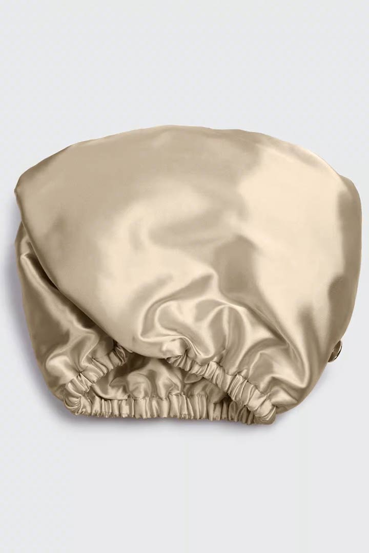 Picture of Satin-Wrapped Hair Towel - Champagne