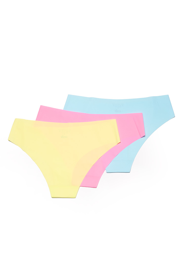 صورة Pack of 3 Seamless Classic Panties - Neon Edition