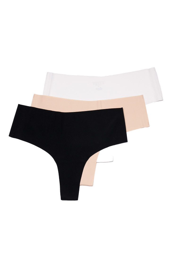 Picture of Pack of 3 Seamless Tanga Panties - Mixed