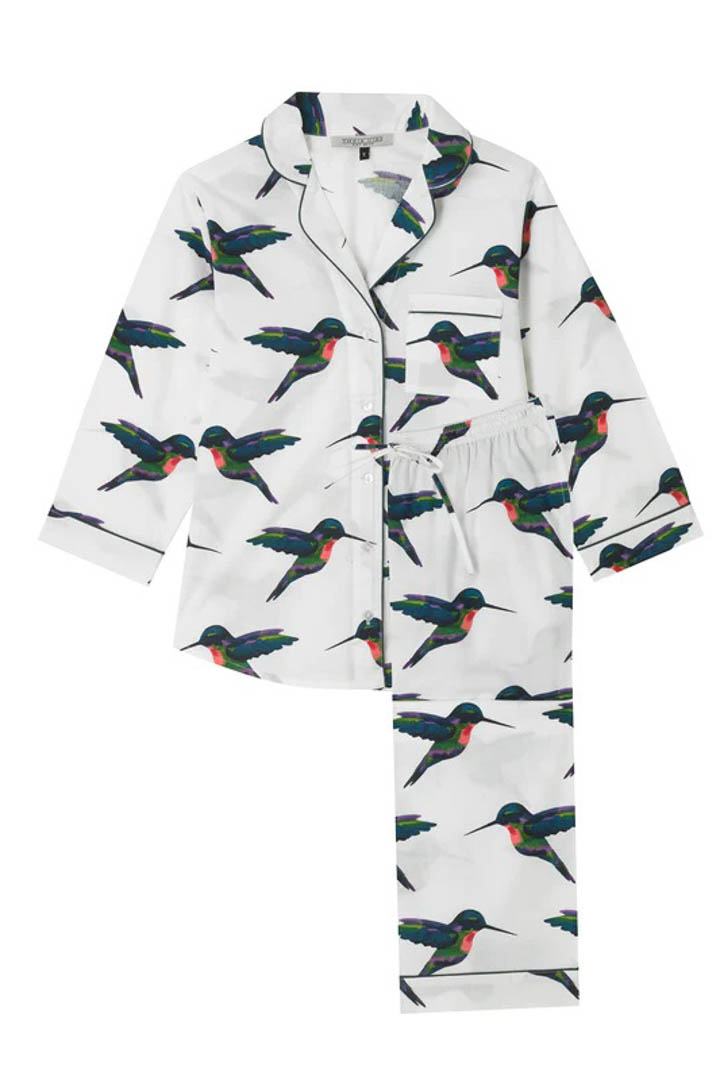 Picture of Humming Bird Print Pajama Set