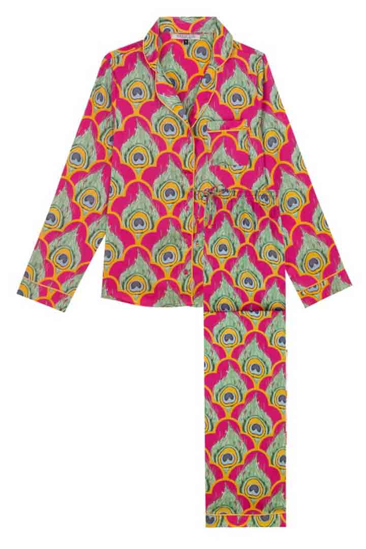 Picture of Peacock Tile Pajama Set