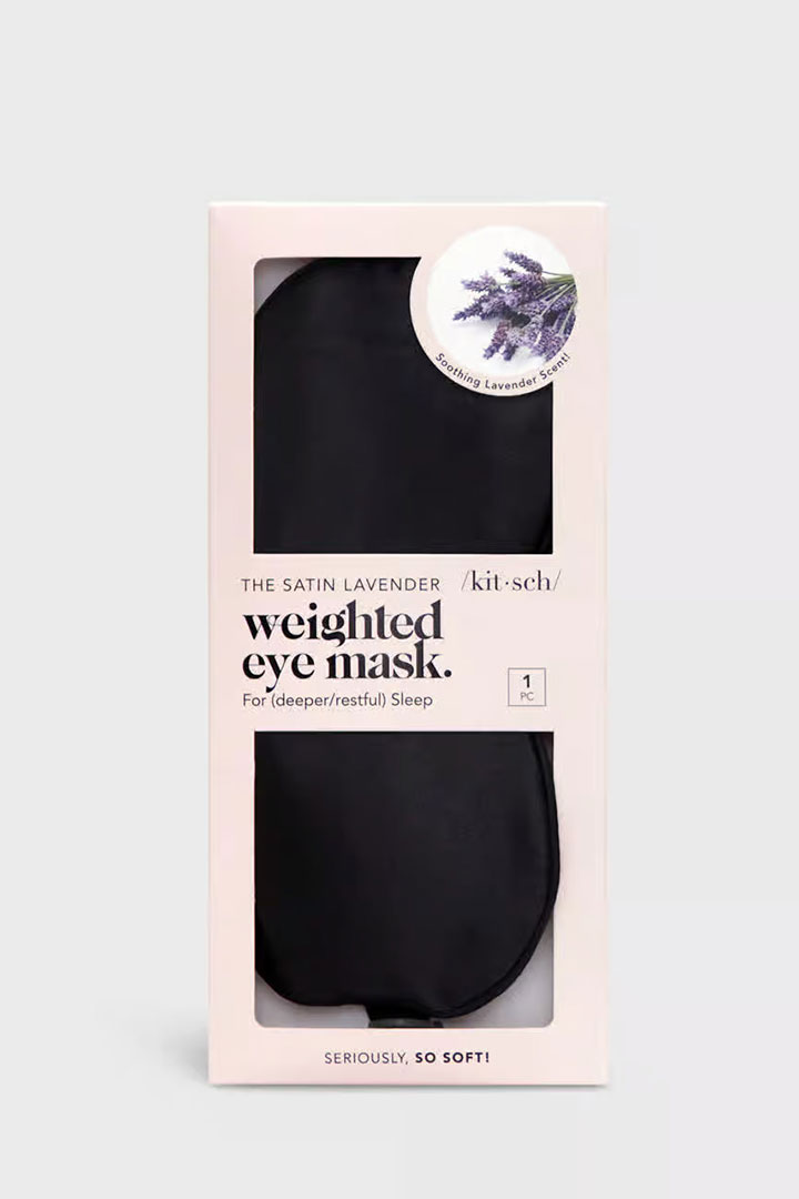 Picture of The Lavender Weighted Satin Eye Mask