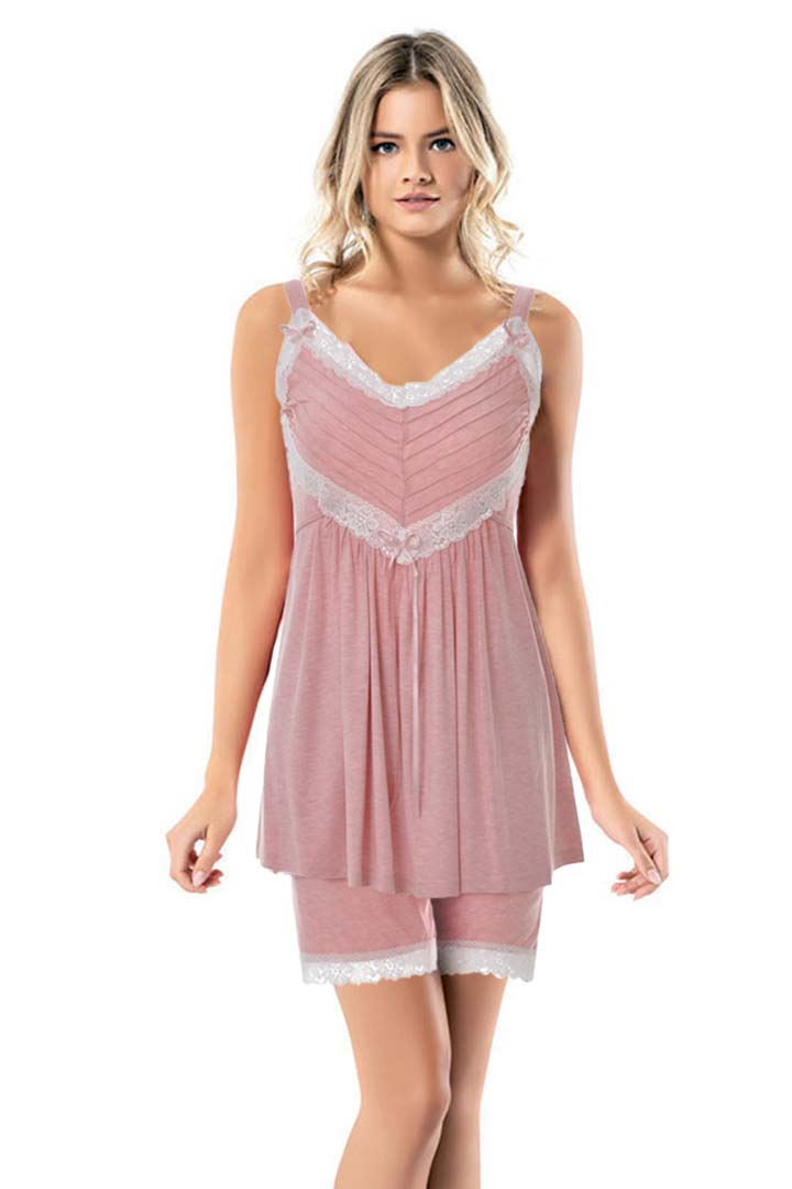 Picture of 4 Pcs Set of Sleepwear - Nude Pink