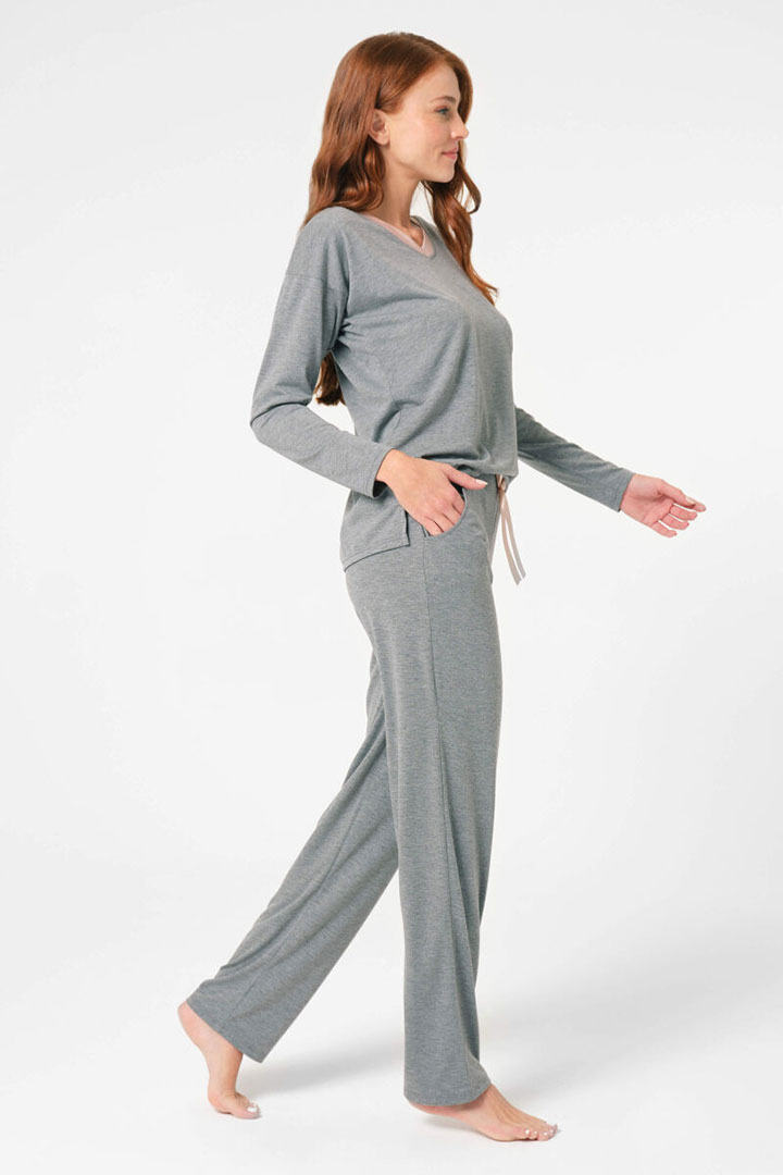 Picture of Pajama Set - Grey/Pink