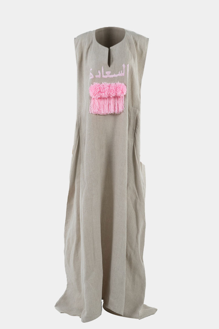 Picture of Happiness Sleeveless Raffia - Pink