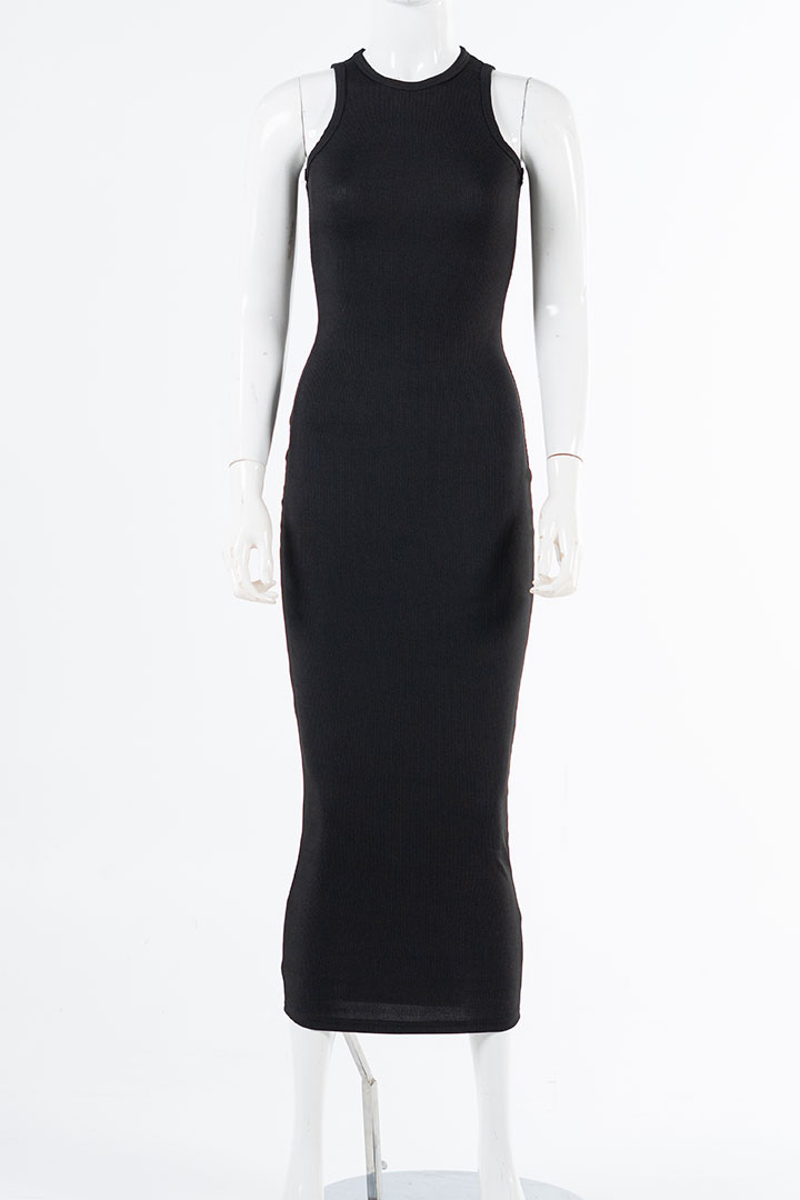 Picture of Ribbed Round Neck Bodycon