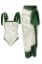 Picture of One Piece Padded Swimsuit with Sarong - White/Green