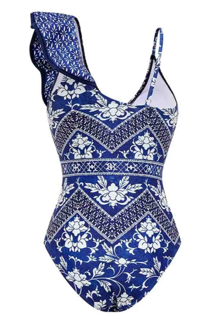 Picture of One-Piece Padded Swimsuit - Blue