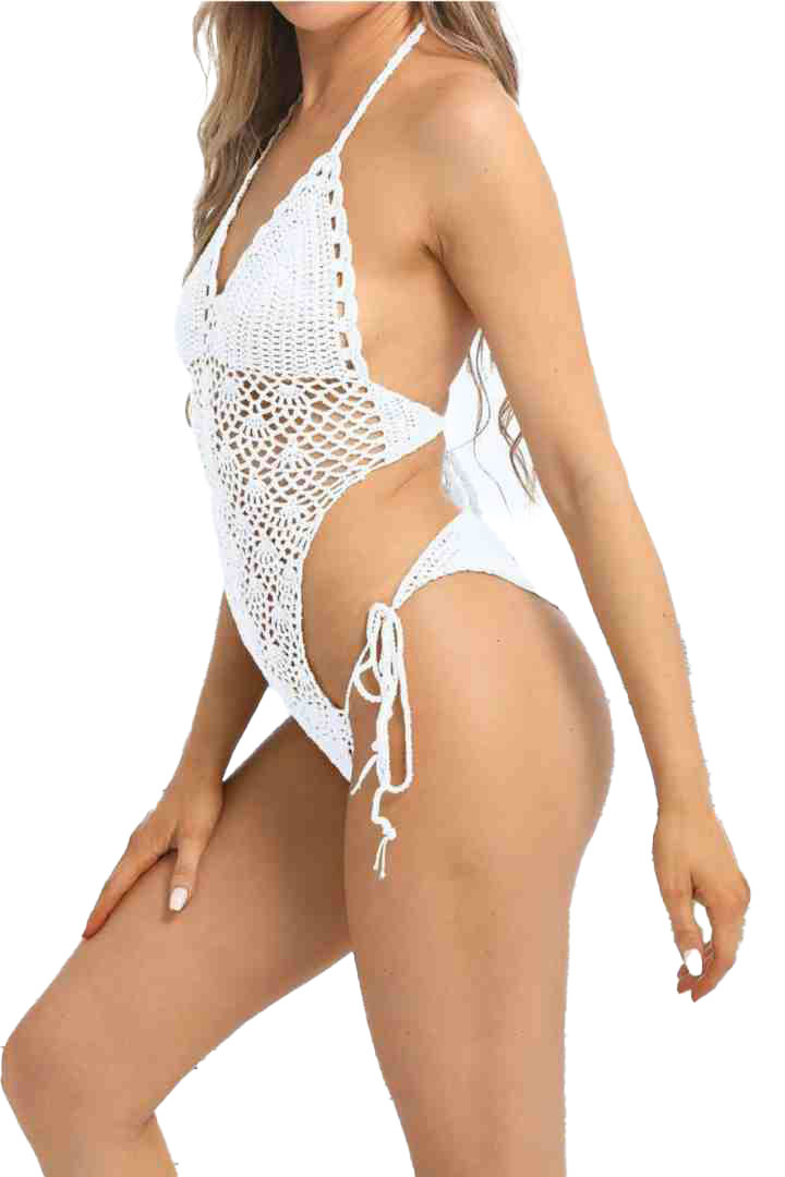 Picture of One-Piece Padded Swimsuit - White
