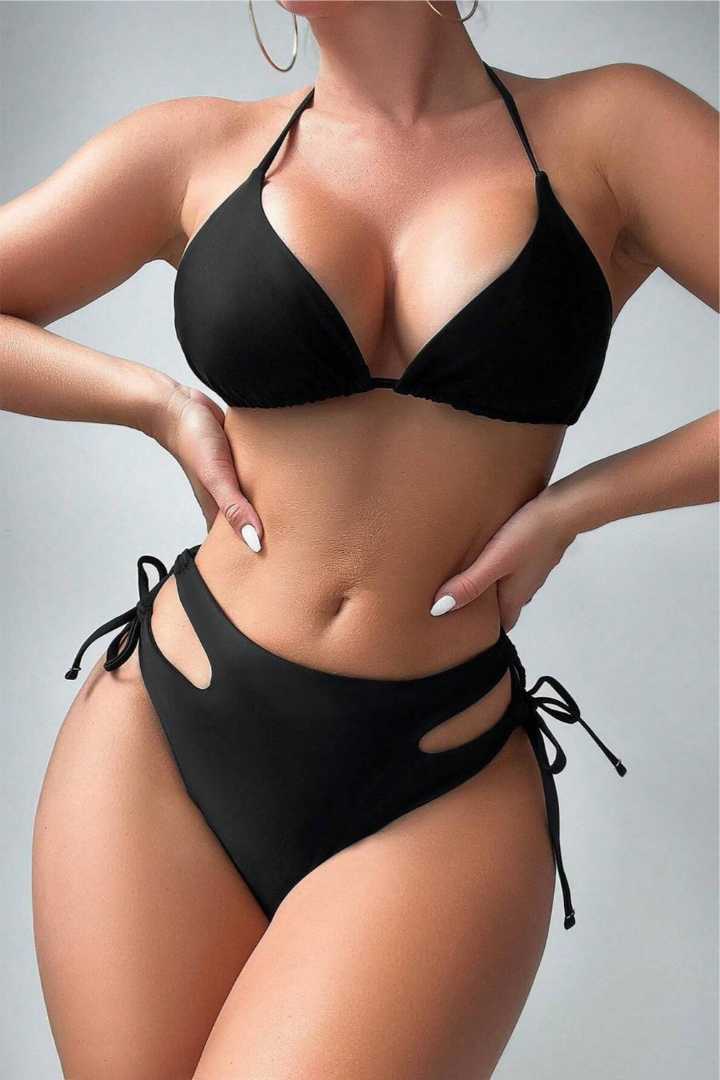 Picture of Three-Piece Padded Swimsuit - Black